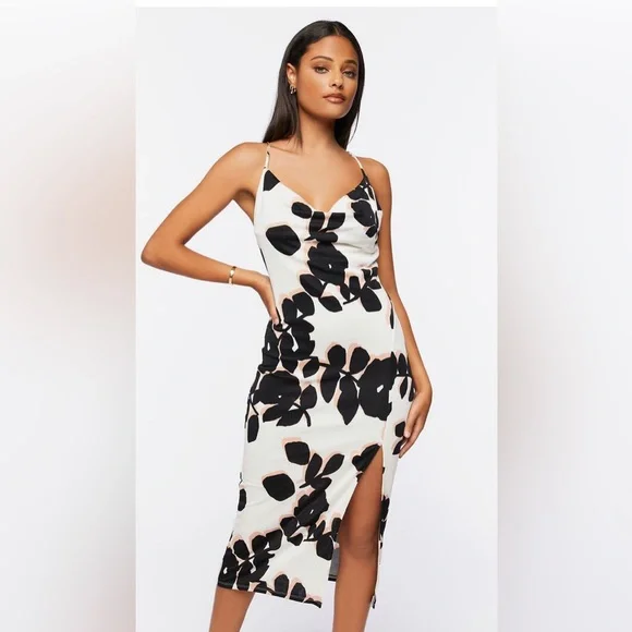 NWT, never Forever 21 Abstract Floral Midi Dress